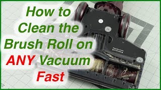 How To Clean the Brush Roll on ANY Vacuum FAST  Remove Hair etc [upl. by Hafirahs]