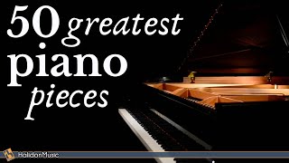 The Best of Piano  50 Greatest Pieces Chopin Debussy Beethoven Mozart [upl. by Eimat]