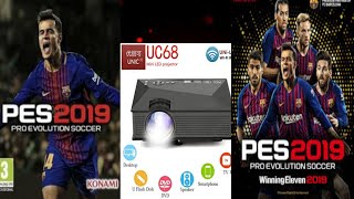 PES2019 TESTE NO PROJETOR UNIC UC6868H [upl. by Leemaj]