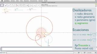 Ecuaciones paramétricas de la EpiCicloide [upl. by Moht]