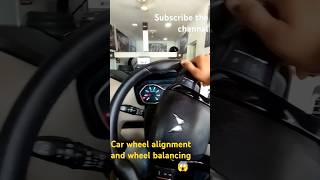 Car wheel alignment amp wheel balancing👍😱shorts automobile cars tyre [upl. by Duck]