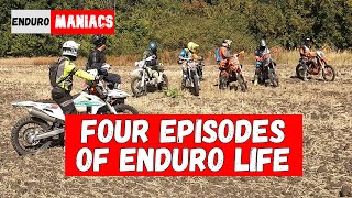 Four episodes of enduro life  Hills Climbing  Steps  Riding over the logs and rails [upl. by Llednyl]