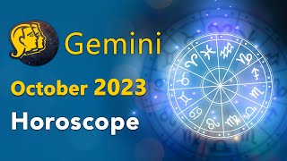 Gemini Horoscope October 2023  Monthly Astrology Prediction 2023  Mithun Rashi October 2023 [upl. by Eelitan]