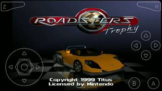 8MB Game Roadsters Trophy N64oid Gameplay  Car Racing Game [upl. by Tye]