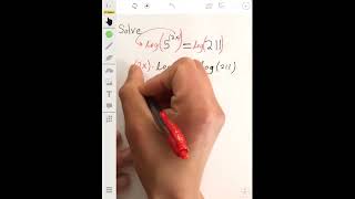 How to Solve Exponential Equations Using Logarithms exponentialequations shorts logarithm [upl. by Anez]