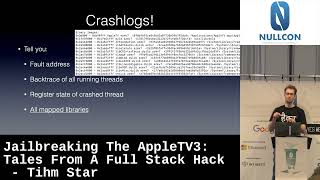 Jailbreaking The AppleTV3 Tales From A Full Stack Hack by Tihm Star  Nullcon Berlin [upl. by Tace]