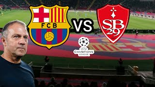 La posible alineación de Hansi Flick  Previa FC Barcelona vs Stade Brestois  Champions League [upl. by Calesta]