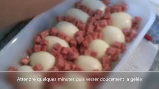 RECETTE  Œufs en gelée EXTRA FACILE [upl. by Rodina]