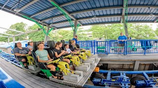 Impulse POV Knoebels  Vertical Drop Roller Coaster [upl. by Leveroni]