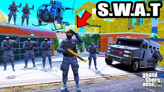 Franklin Upgrade His House To SWAT Headquarters In GTA 5  SHINCHAN and CHOP [upl. by Ochs]