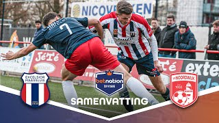 FRAAIE KOPBAL beslist duel 🎯  Excelsior Maassluis vs vv Noordwijk  Samenvatting Betnation Divisie [upl. by Htieh]