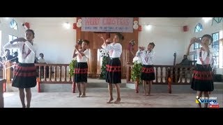 Yimchunger Kids performing choreography with traditional dress [upl. by Carrick]