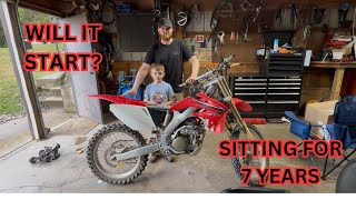 Will This Crf 250R Start After Sitting 7 Years [upl. by Homovec973]