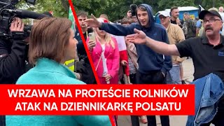 Zaatakowali dziennikarkę na proteście Kolejny strajk w Warszawie [upl. by Aronal]