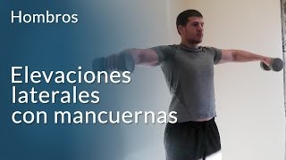 Elevaciones laterales con mancuernas para hombros [upl. by Nora]