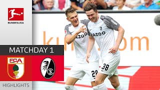 FC Augsburg  SC Freiburg 04  Highlights  Matchday 1 – Bundesliga 202223 [upl. by Enyawad]