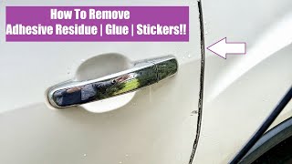 Remove Adhesive Decals from Car Paint [upl. by Croteau]