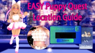 EASY Puppy Quest Location Guide Royale High New Years Update 2022 [upl. by Ojahtnamas]