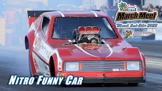 Nitro Funny Car At The 65th March Meet  Famoso Dragstrip  Drag Racing  2023 [upl. by Anicart]