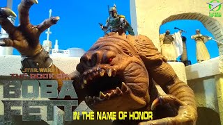 THE BOOK OF BOBA FETT  IN THE NAME OF HONOR star wars stop motion Rancor Rampage [upl. by Ayiram]