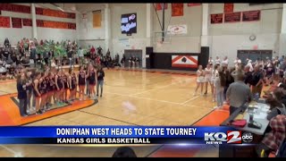 Doniphan West Girls Basketball will head to Class 1a DI State Tourney [upl. by Alleber965]