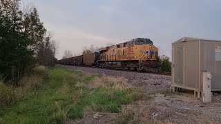 UP 8122 and 8162 Entering Sheboygan 10112024 [upl. by Adiene]