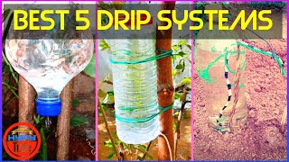 Drip irrigation system slowly 😋 plastic bottle self gravity watering for the garden plants pots [upl. by Novad494]