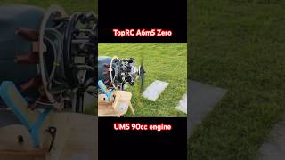 What do a radial engine sound like Roaring with TopRC Zero fitted with UMS 90cc radial engine [upl. by Esalb328]