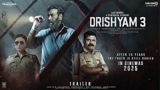 Drishyam 3  Teaser Trailer  Ajay Devgn  Tabu Shriya Saran Akshaye KhannaSaurabh Shukla In 2025 [upl. by Linker847]