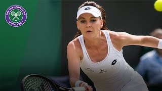 Agnieszka Radwanska v Jelena Jankovic highlights  Wimbledon 2017 first round [upl. by Eiznil896]