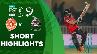 Short Highlights  Islamabad United vs Lahore Qalandars  Match 23  HBL PSL 9  M1Z1U [upl. by Leahkim]