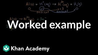 Worked example Balancing a simple redox equation  Chemical reactions  AP Chemistry  Khan Academy [upl. by Harimas]