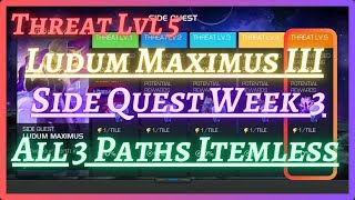 MCOC  September Side Quest Week 3  All 3 Paths  Ludum Maximus III  Threat Lvl 5  Itemless [upl. by Lanette]