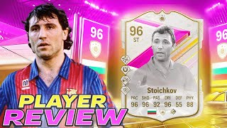 🔥96 FUTTIES ICON STOICHKOV PLAYER REVIEW  EA FC 24 ULTIMATE TEAM [upl. by Anear]