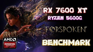 RX 7600 XT  FORSPOKEN  BENCHMARK  1080p FG Ultra Medium Low [upl. by Yesiad722]