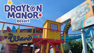 The Wave at Drayton Manor  Our FIRST look and honest review [upl. by Ahsitauq]