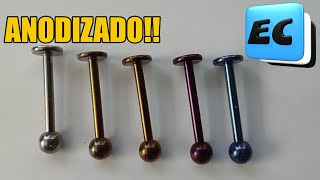 CAMBIA EL COLOR DE TUS PIERCINGS ANILLOS Y AROS SIN PINTURAS NI TINTAS anodizado [upl. by Jacki]