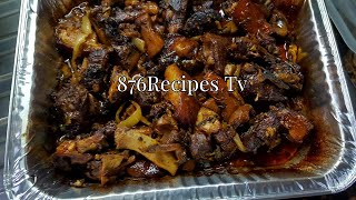 Jamaican brown stew hog head [upl. by Eniawtna]