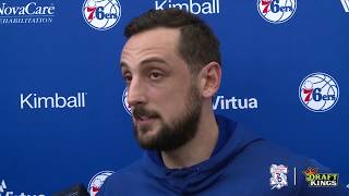 Marco Belinelli  Media Availability 42818 [upl. by Chuu]