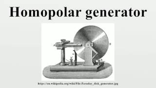 Homopolar generator [upl. by Noirod]