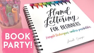 Hand Lettering for Beginners BOOK PARTY  Lettering your requests [upl. by Nalhsa]