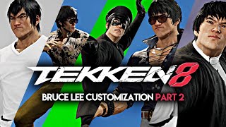 TEKKEN 8  Bruce Lee Customization Part 2 PS5 Gameplay HD [upl. by Plunkett]