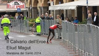 Il Calvario dellEroe Eliud Magut  Padovamarathon  Maratona del Santo 2014 [upl. by Erland527]