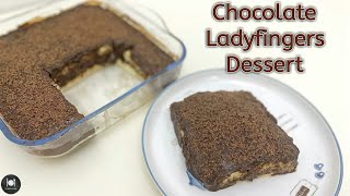 Chocolate Ladyfingers Dessert Recipe  Easy Dessert With Ladyfingers  Farahil’s Kitchen [upl. by Thapa]