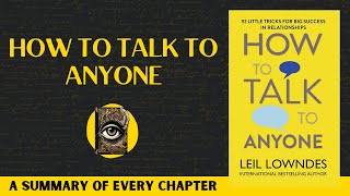 How To Talk To Anyone Book Summary  Leil Lowndes [upl. by Aihsoek100]