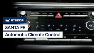 SANTA FE Automatic Climate Control  Hyundai [upl. by Waly582]