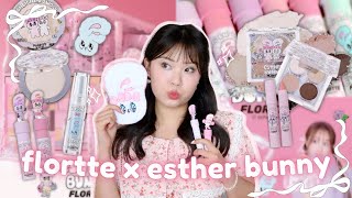 FLORTTE x ESTHER BUNNY 🎀 first impressions review [upl. by Gnahc]