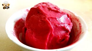 2 INGREDIENT RASPBERRY SORBET RECIPE [upl. by Baptlsta]