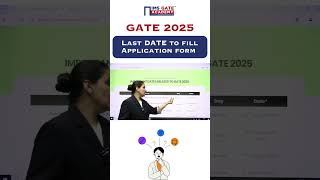 GATE 2025 Application form last date gate2025 gateapplicationform shorts [upl. by Corly953]