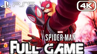 SPIDERMAN MILES MORALES PS5 Gameplay Walkthrough FULL GAME 4K 60FPS RAY TRACING No Commentary [upl. by Ludovico]